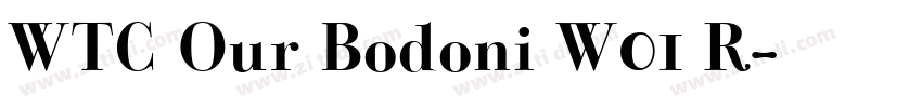 WTC Our Bodoni W01 R字体转换